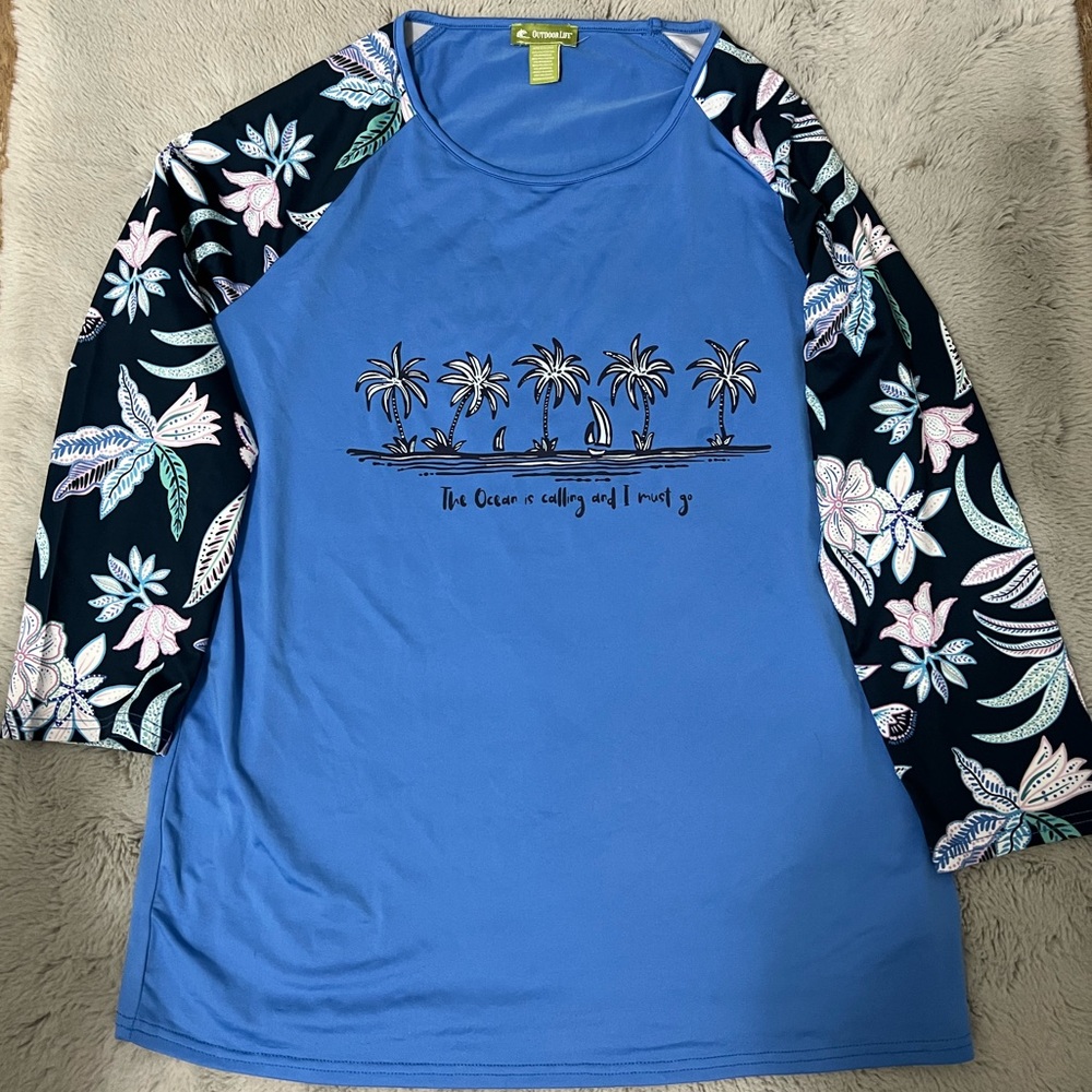 Swim/Fishing Shirt by OUTDOOR LIFE Sz M